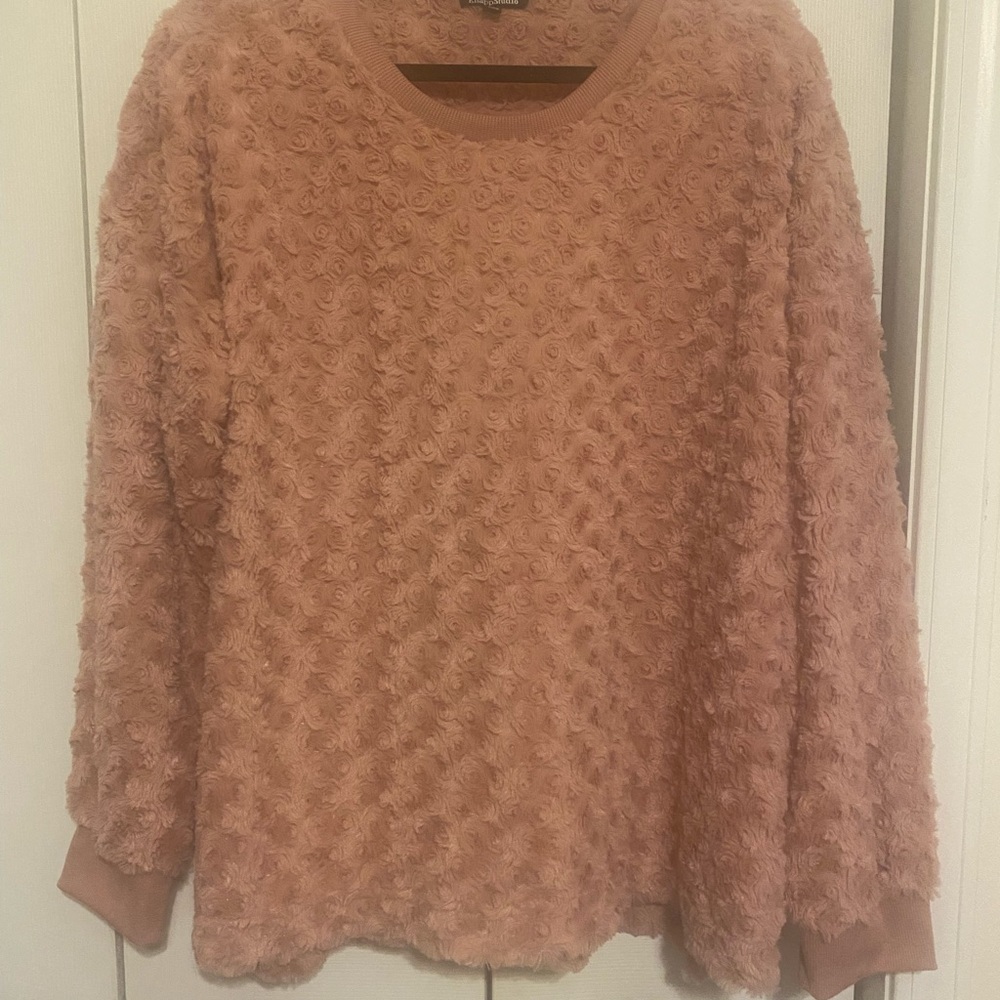 Studio Blush Swirl Knit Top